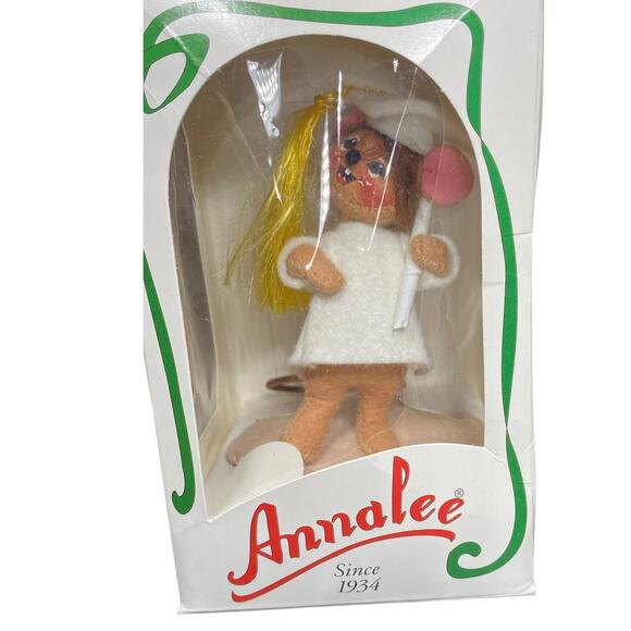 Annalee 3" GRADUATE Mouse With White Gown Vintage 1997 Doll In Box Home Decor - Picture 9 of 10